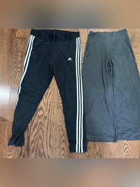LOTS Lululemon Mid-Rise Cropped Pant  and adidas Black Joggers
